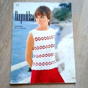 Vintage 60's Reynolds Yarns Fashions in La Concha Magazine Knitting Sweater Vest